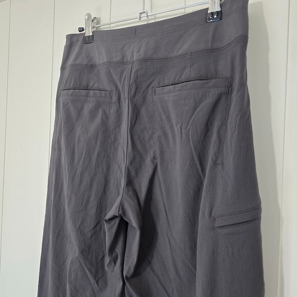 Athleta Gray Stretch Jogger Pants Athleisure Pockets Lounge Size 4 - Picture 6 of 8